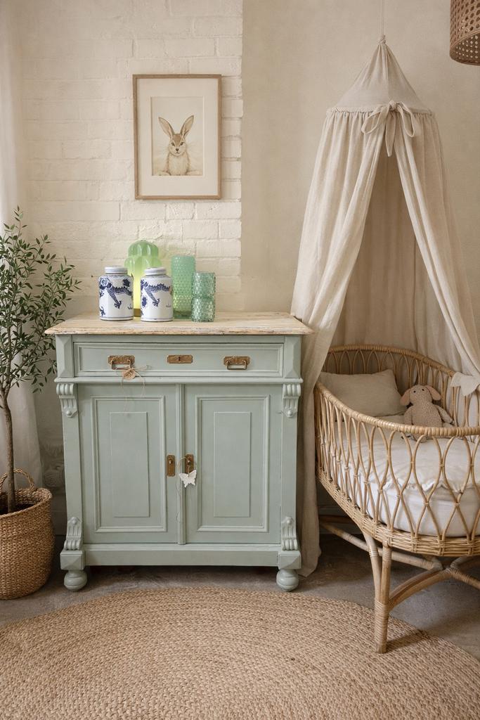 Biedermeier meidenkast linnenkast commode babykamer vintage, Ophalen, 50 tot 70 cm, 105 cm of meer, Nvt