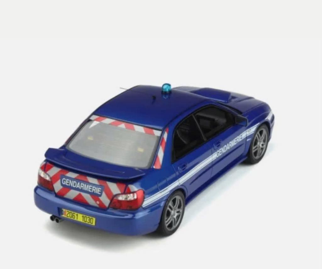 Subaru Impreza STI WRX 06 Gendarmerie OTTO MOBILE 1/18 OT948, Hobby en Vrije tijd, Modelauto's | 1:18, Verzenden, Nieuw, Auto