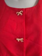 Nieuwe rode blouse drukknoop sluiting strik XXL, Verzenden, Nieuw, Maat 46/48 (XL) of groter, Rood