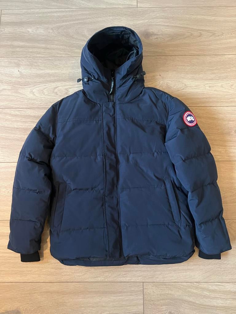Canada Goose MacMillan Parka Maat L Navy, Ophalen of Verzenden, Zo goed als nieuw, Maat 52/54 (L), Blauw