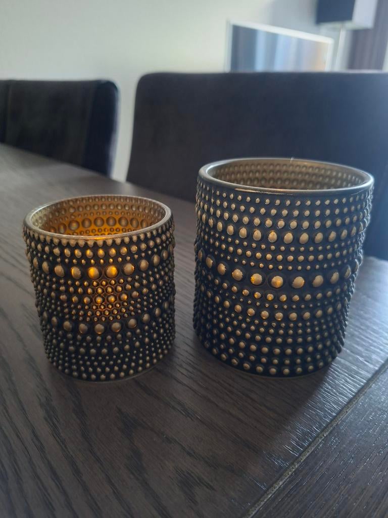 Twee countryfield theelichthouders, Verzenden, Overige materialen, Minder dan 25 cm