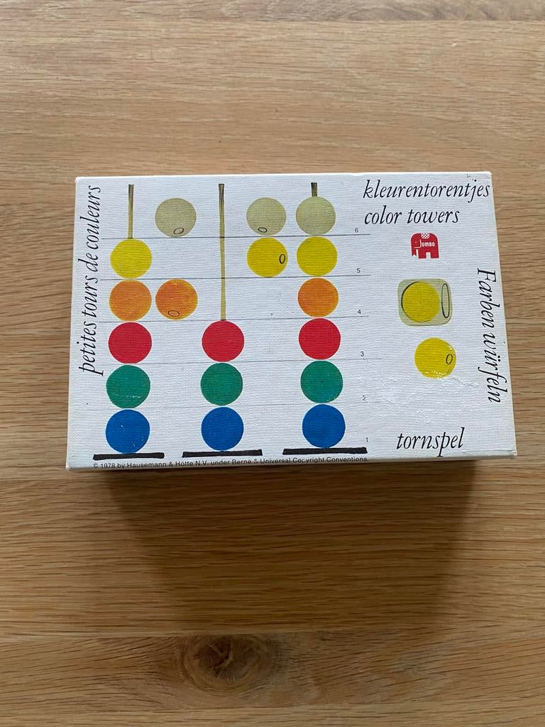 Jumbo Kleurentorentjes - Vintage Kleurenspel, Ophalen of Verzenden, Gebruikt