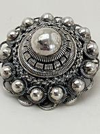 Grote zilveren streeksieraad broche, Ophalen of Verzenden, Zo goed als nieuw, Zilver