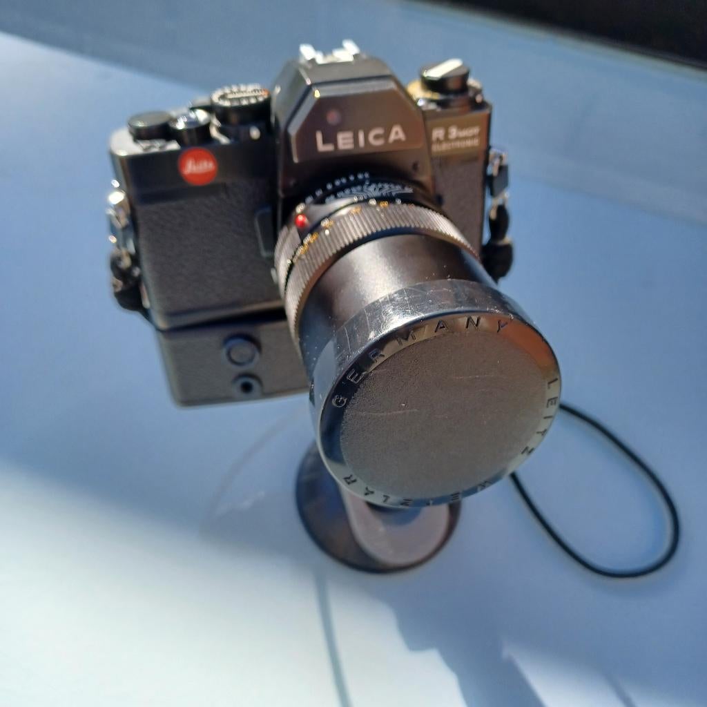 Leica R3 zwart met Motor-Winder, Audio, Tv en Foto, Fotocamera's Analoog, Ophalen of Verzenden, Gebruikt, Spiegelreflex, Leica