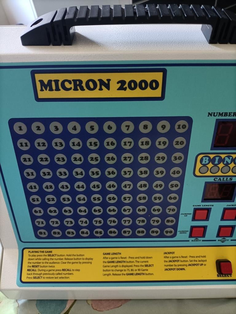 Bingo electronische apparaat nieuw, Ophalen