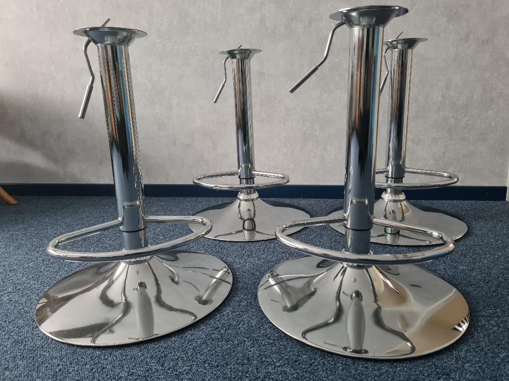 Prima Barkruk onderstel (3X). Gasveer in hoogte verstelbaar., Huis en Inrichting, Barkrukken, Gebruikt, 60 tot 90 cm, Ophalen of Verzenden