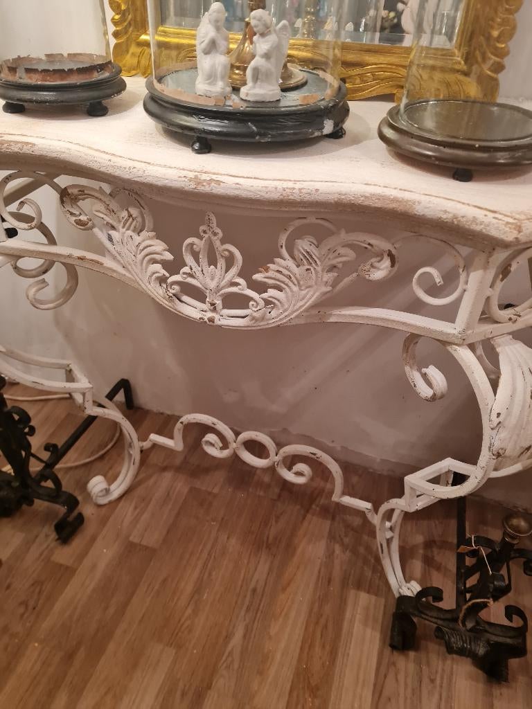 Old look sidetable merk Clayre & Eef, Antiek en Kunst, Ophalen of Verzenden