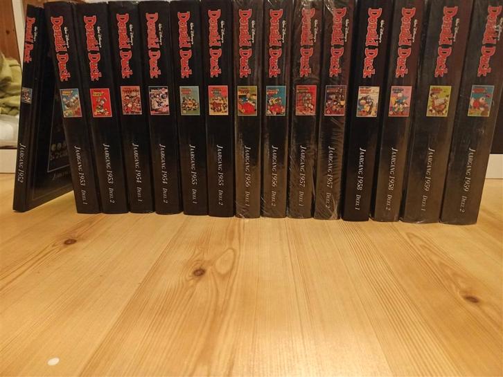 Collectie heruitgaven van Donald Duck - jaargangen 1952-1959, Boeken, Stripboeken, Zo goed als nieuw, Meerdere stripboeken, Ophalen of Verzenden