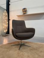 Nieuw Gealux Koraal Draai Fauteuil Taupe leer Design stoel