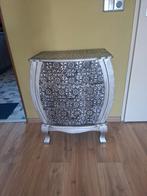 Mooie zilver kleurig kastje met 3 lades, Huis en Inrichting, Ophalen, Gebruikt, Barok, 50 tot 100 cm