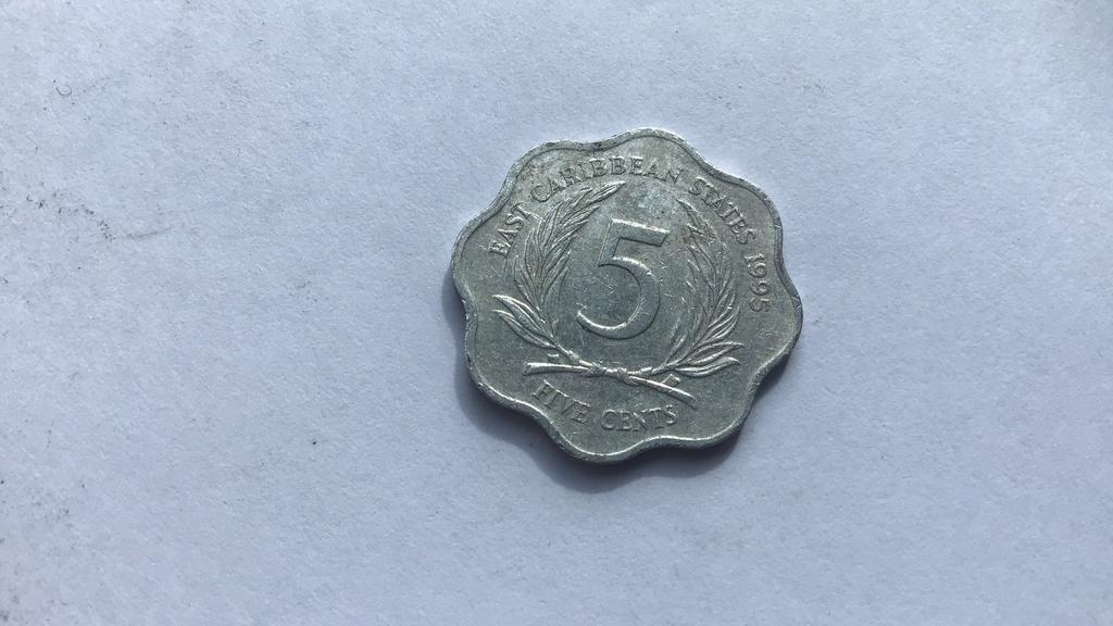 East Carribean states 5 cents 1995., Ophalen of Verzenden, Noord-Amerika