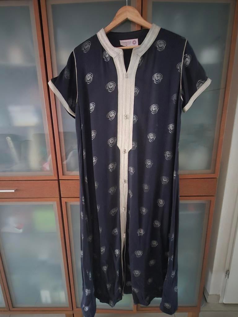 Marokkaanse jurk donkerblauw met zilver, Kleding | Dames, Jurken, Ophalen of Verzenden