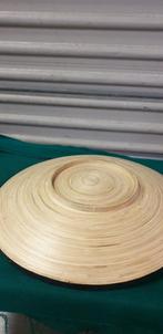 Mozaïek schaal blauw/wit op bamboe, rond, Ophalen of Verzenden, 'T Olde Gre-j, Info@toldegrej.nl, Endepoelstraat 20f Didam