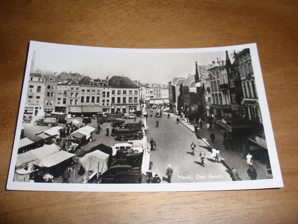 Den Bosch Markt ´s Hertogenbosch, Verzenden, 1940 tot 1960, Ongelopen, Noord-Brabant