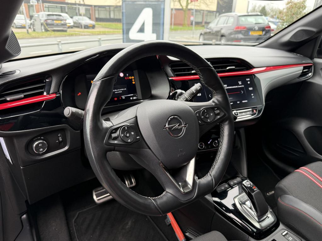 Opel CORSA-E BWJ 10-2020 | GS Line 136PK 50 kWh | PANO DAK |, Auto's, 330 km, Gebruikt, Zwart, 24 min