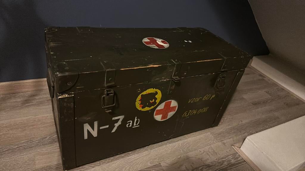 Legerkist speelgoedkist, Ophalen of Verzenden, Zo goed als nieuw, 50 tot 100 cm, Minder dan 50 cm