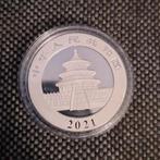 Chinese Panda zilveren munt 30 gram zilver 10 Yuan uit 2021, Ophalen of Verzenden, Oost-Azië, Zilver