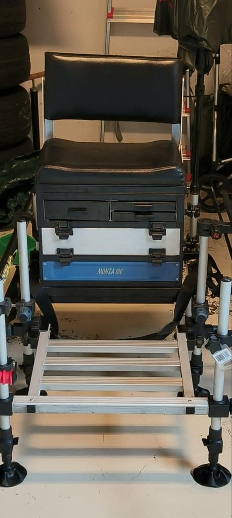 Monza 100 zitkist met voetplateau, Watersport en Boten, Hengelsport | Witvissen, Ophalen