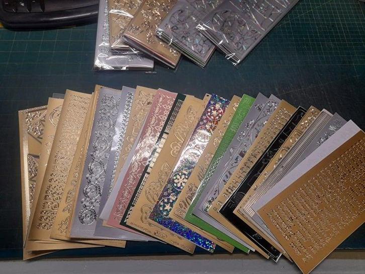 Uitverkoop tekst STICKERS 10 x 20 cm. pakjes van 30 stuks, Hobby en Vrije tijd, Kaarten | Zelf maken, Nieuw, Overige typen, Kerst