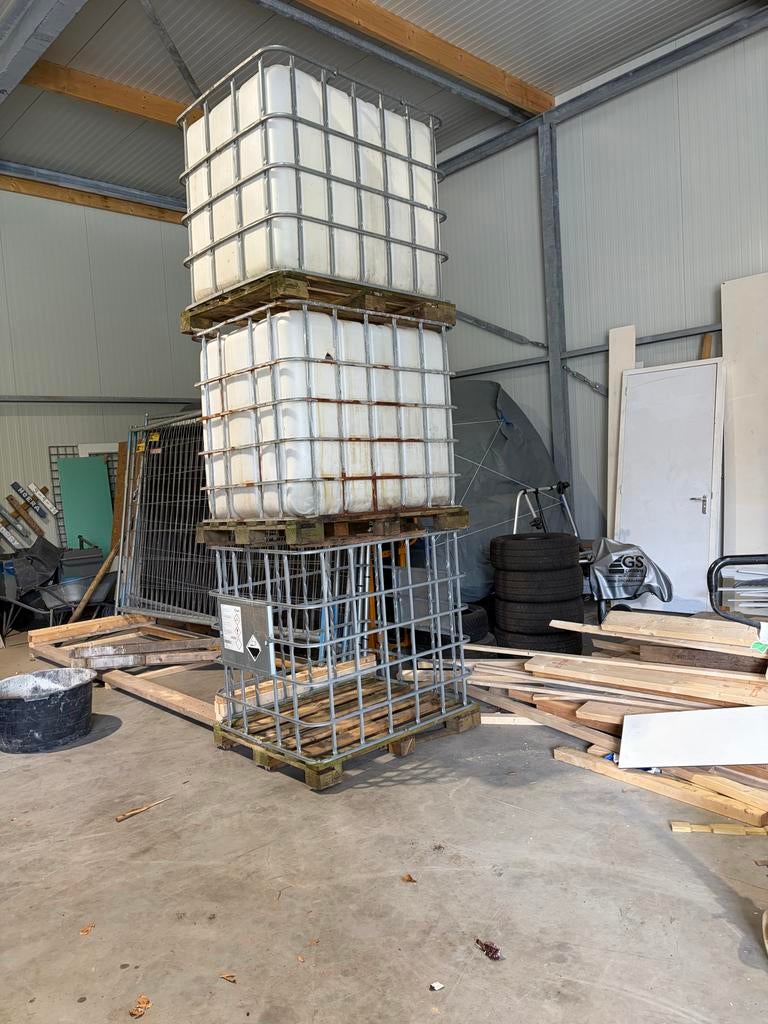 3x IBC Vaten - Opslag en Transport van Vloeistoffen, Ophalen of Verzenden