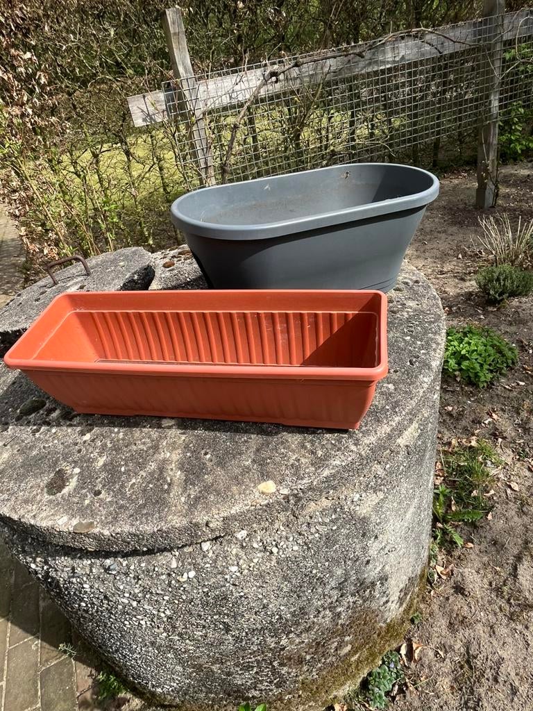 bloembakken, Kunststof, Minder dan 30 cm, Rond, Ophalen of Verzenden