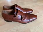 Stravers lichtbruine leren schoenen met gespen 47 izgs, Bruin, Ophalen of Verzenden, Gespschoenen, Gedragen