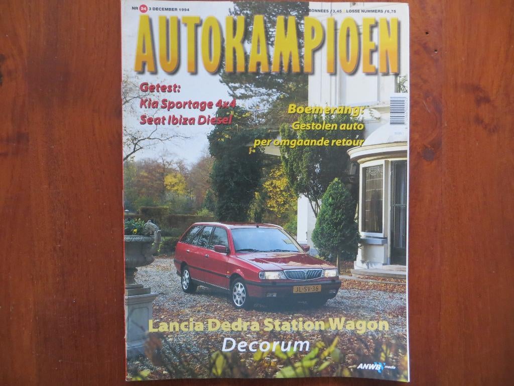 Autokampioen 24 1994 Kia Sportage, Seat Ibiza, Lancia Dedra, Ophalen of Verzenden, Nieuw, BMW