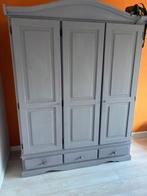 Grenen kast, grijs, Gebruikt, 200 cm of meer, 150 tot 200 cm, Landelijk