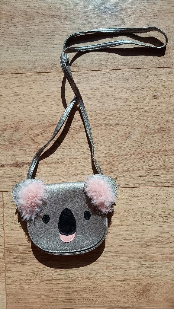 Schattig Zilveren Koala Schoudertasje – Met Fluffy Oortjes, Kinderen en Baby's, Kindermode-accessoires, Nieuw, Ophalen of Verzenden