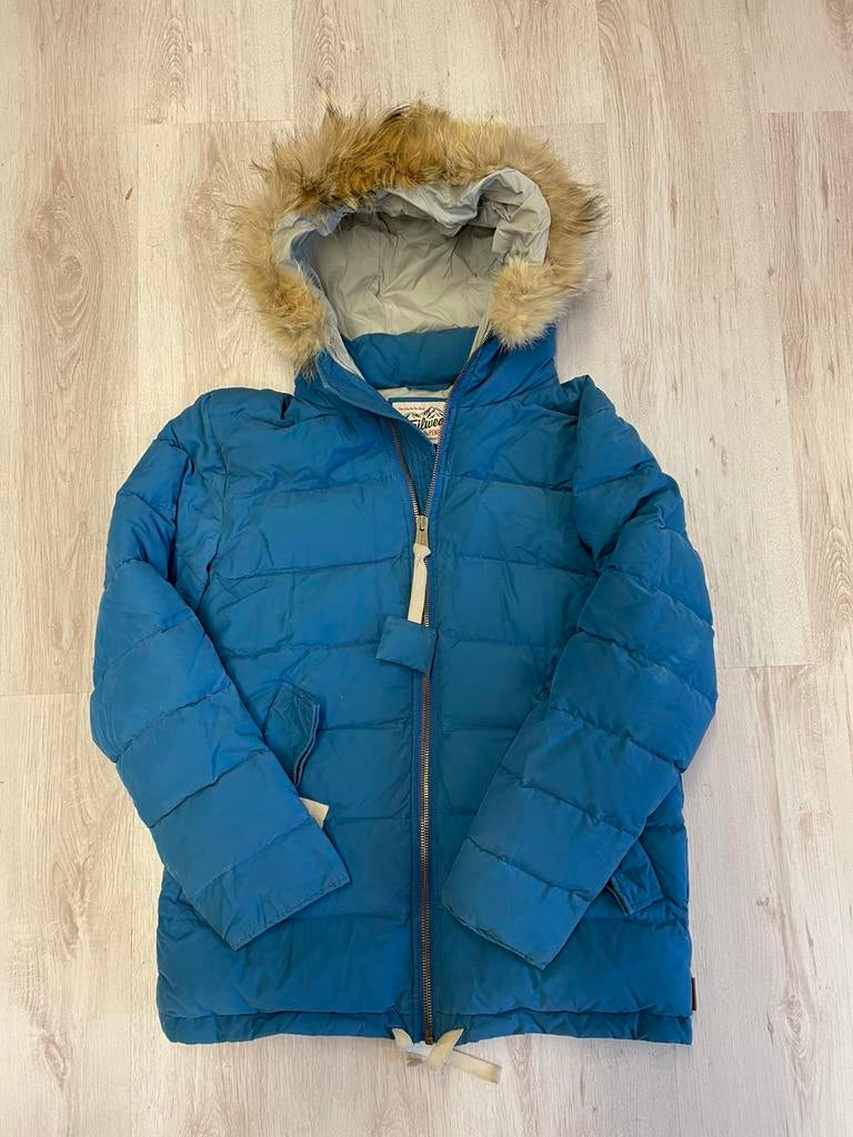 Penfield blauwe donzen parka winterjas | M, Kleding | Heren, Jassen | Winter, Ophalen of Verzenden, Gedragen, Maat 48/50 (M), Blauw