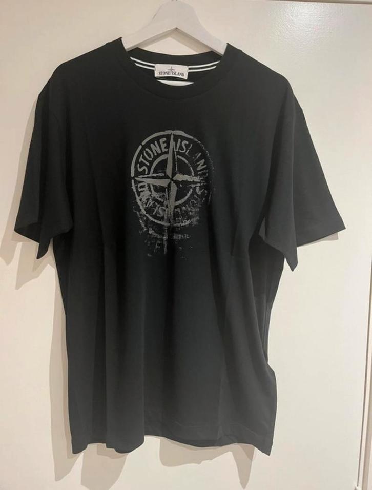 Stone Island tshirt, Kleding | Heren, T-shirts, Zo goed als nieuw, Maat 48/50 (M), Zwart, Verzenden