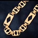 Kingsley Magnum koningsketting 18k Goldplate 60cm lang, Ophalen of Verzenden, Nieuw, Goud, Overige materialen