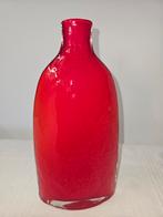 Vintage rode handgeblazen vaas(murano-stijl), Ophalen