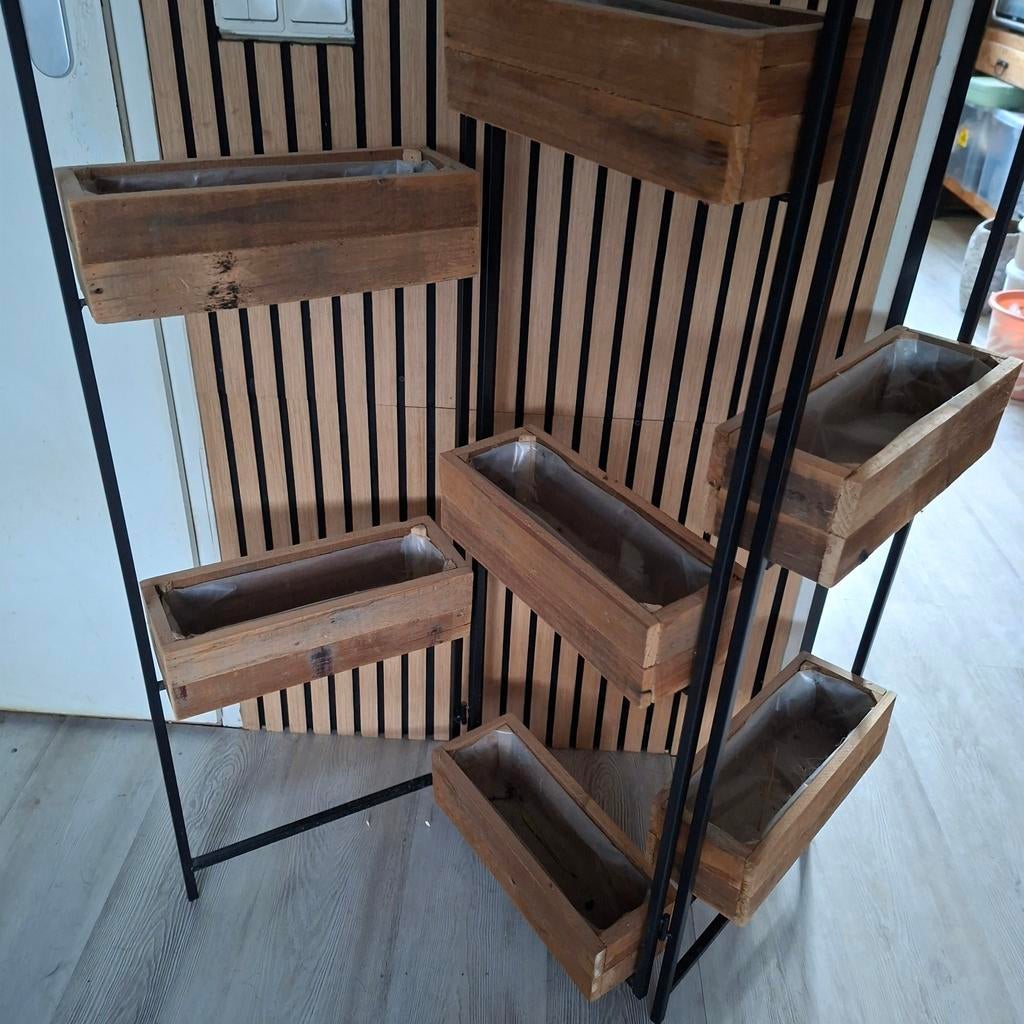 Terrasafscheiding tuinscherm, Ophalen, Hout, 150 tot 200 cm