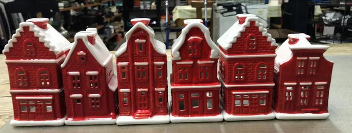 6x postcodeloterij huisjes, Verzamelen, Beelden en Beeldjes, Ophalen of Verzenden