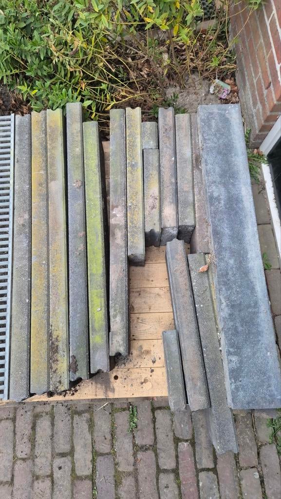Antraciet Opsluitbanden - Gebruikt, Tuin en Terras, Ophalen, Gebruikt, Beton, Overige typen