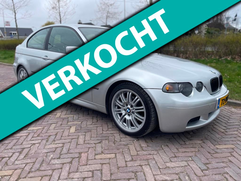 BMW 3-serie Compact 325ti Executive-Automaat-NAP, Achterwielaandrijving, Gebruikt, Zwart, 1600 kg