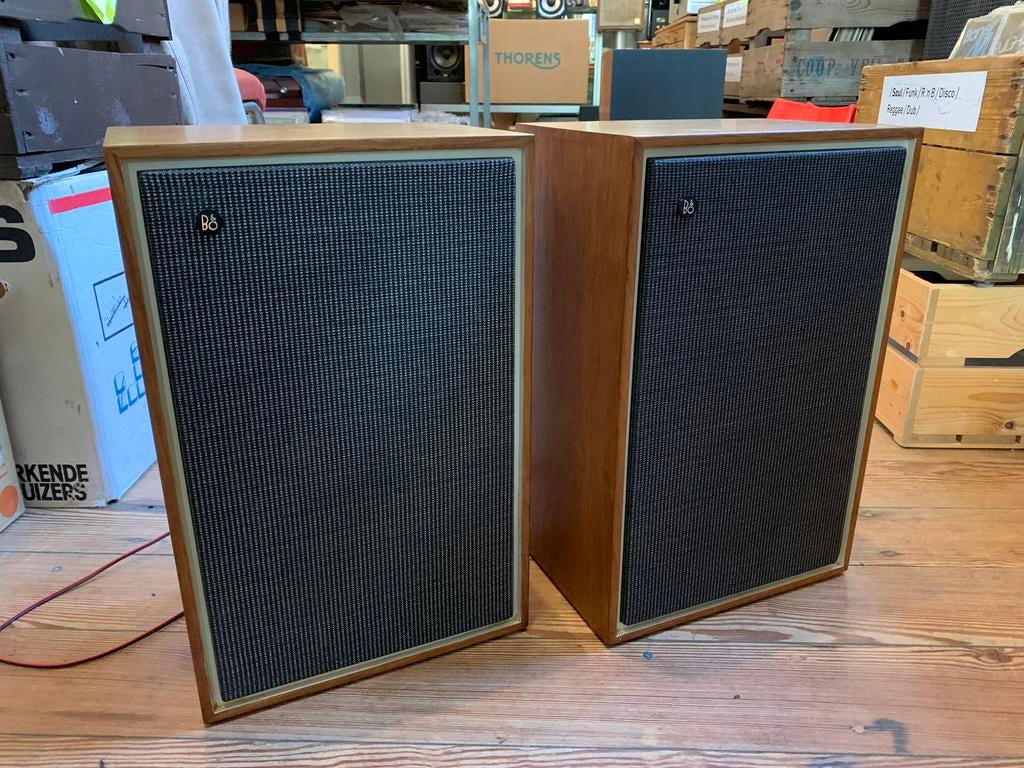 setje B&O Bang & Olufsen bookshelf speakers monitor hout, Overige merken, Gebruikt, Denemarken, Ophalen of Verzenden