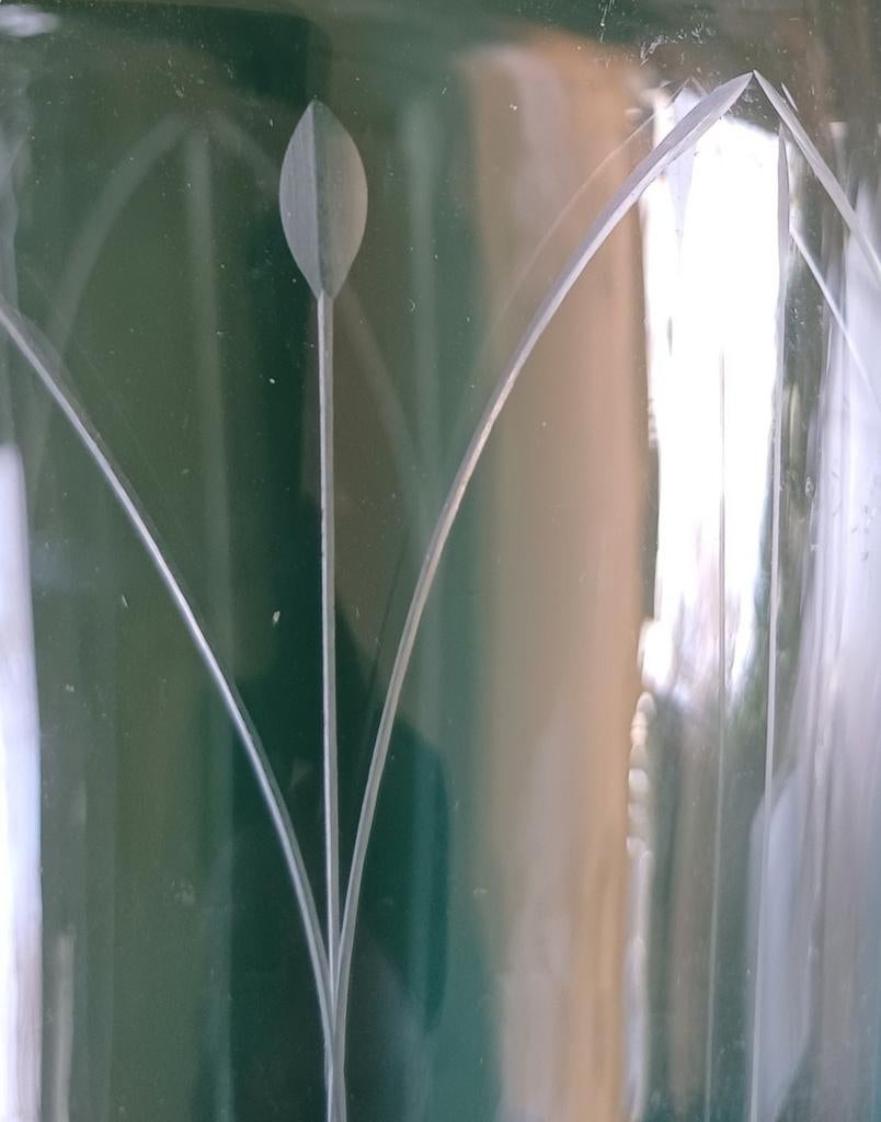 Art Nouveau kristallen vaas, Antiek en Kunst, Ophalen of Verzenden