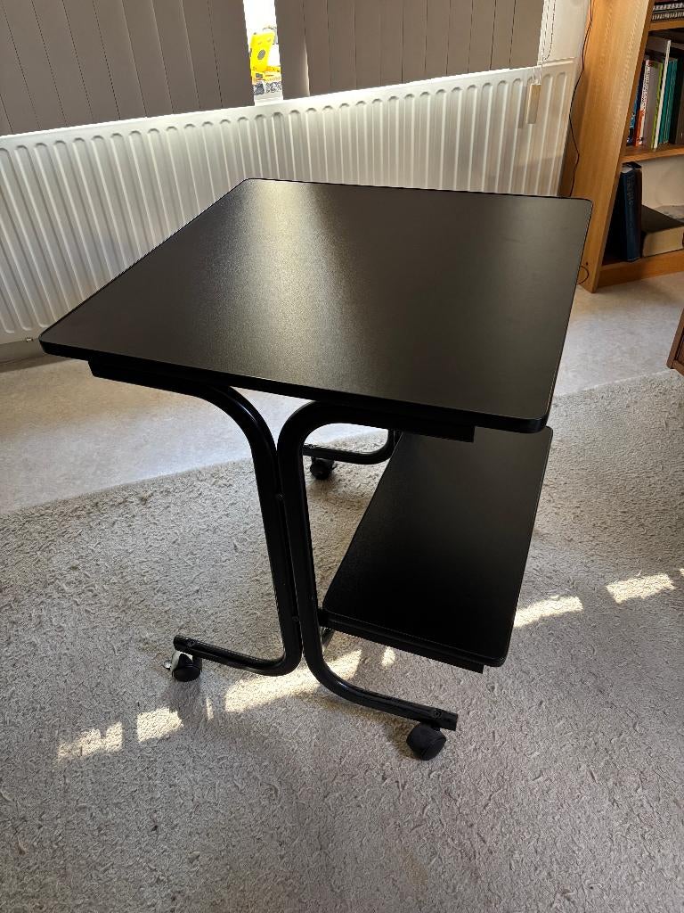 Computer-Printertafel op wielen, Huis en Inrichting, Ophalen, Zwart, 64 cm, Spaanplaat of MDF