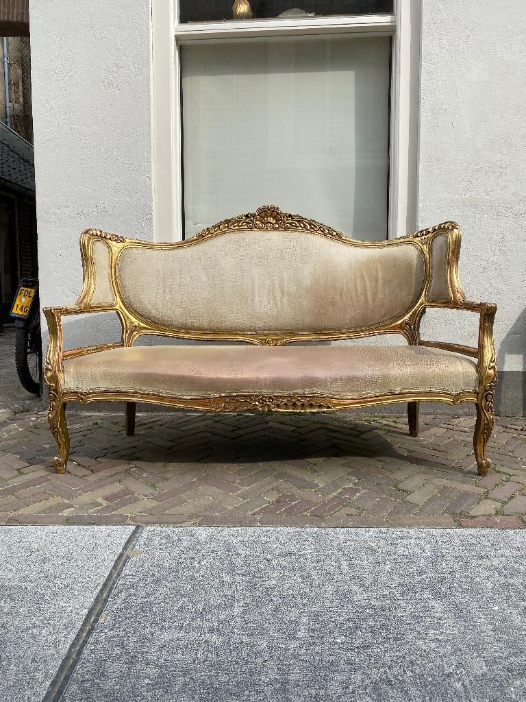 Italiaanse barok bank, Antiek en Kunst, Antiek | Meubels | Stoelen en Banken, Ophalen