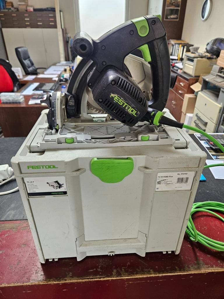 Festool TS55 EBQ invalzaag met geleider, Ophalen, Gebruikt, Invalzaag, .
