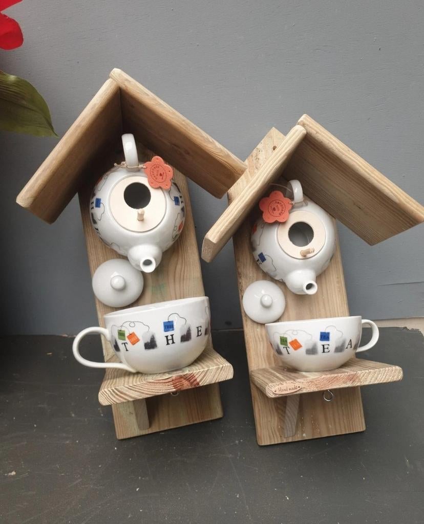 Vogel voederhuisjes van tea for one, Tuin en Terras, Ophalen of Verzenden, Nieuw