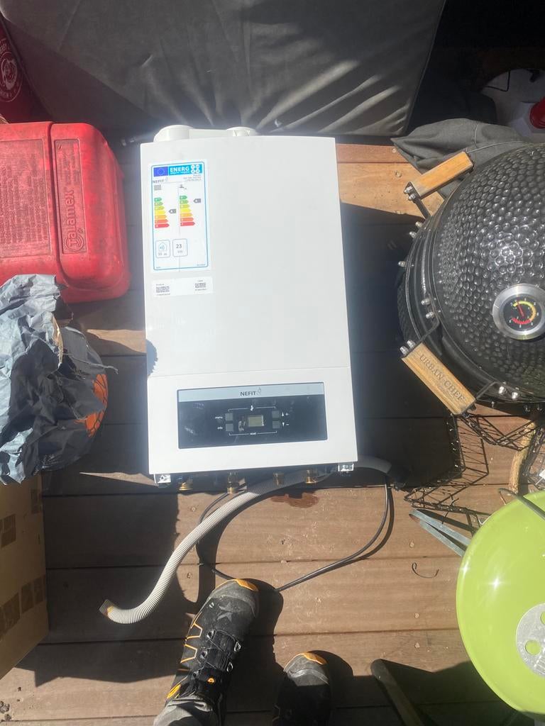 Cv ketel, Ophalen, Gebruikt, Aardgas, Geiser