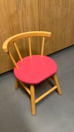 Van Dijk toys houten roze kinderkrukje stoel, Ophalen of Verzenden, Zo goed als nieuw, Stoel(en)