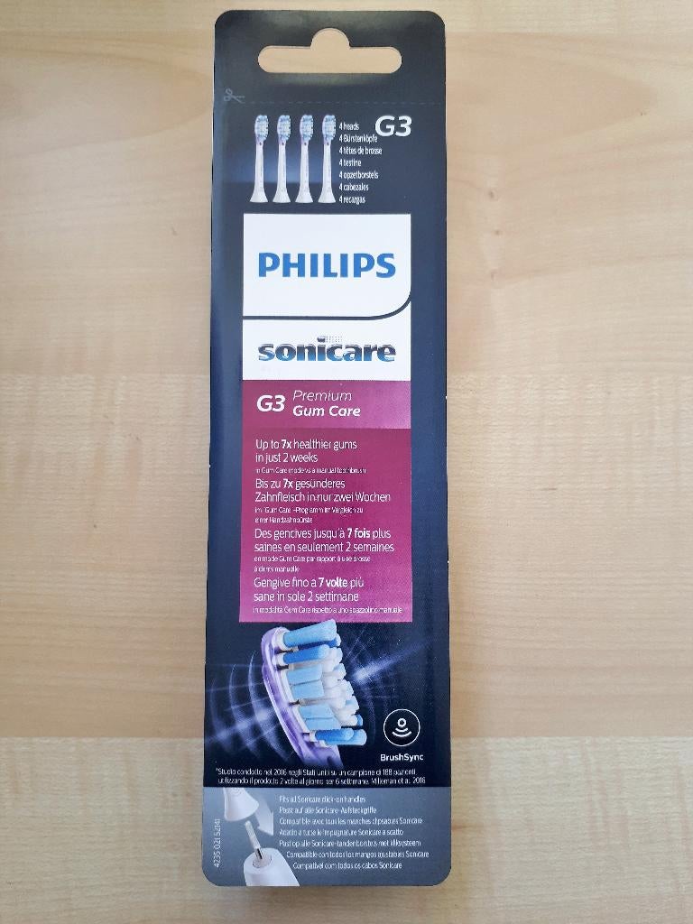 Philips Sonicare HX9054/33 Gum Care Opzetborstels 4 Stuks, Ophalen of Verzenden, Nieuw, Opzetborstel