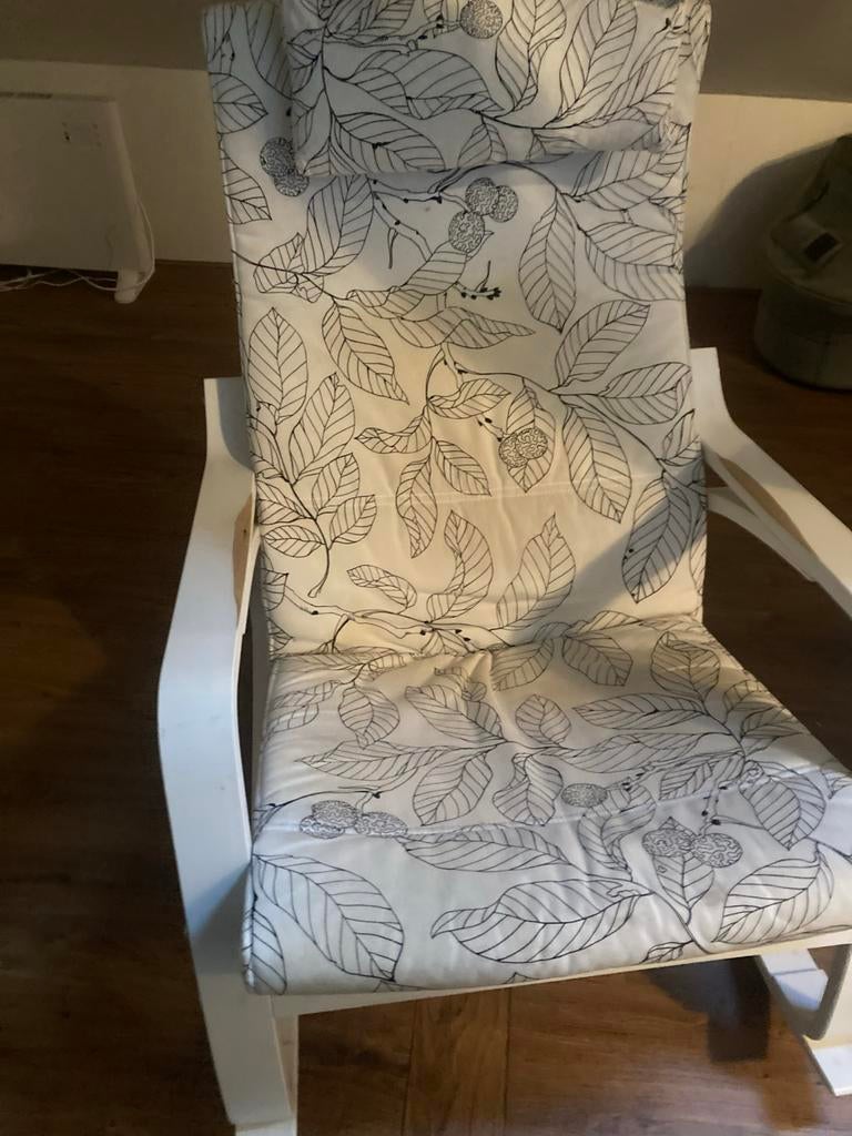 Witte ikea schommelstoel, Ophalen, Gebruikt, Wit, Eén