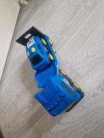 Blauwe speelgoed vrachtwagen met auto, Ophalen of Verzenden, Zo goed als nieuw