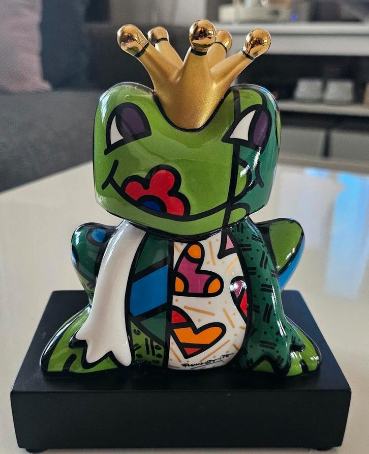 Romero Britto Kikker Prince, Antiek en Kunst, Kunst | Designobjecten, Ophalen of Verzenden