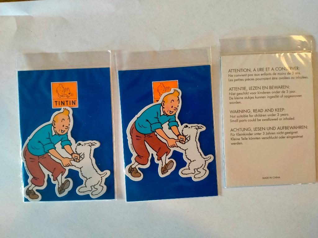 Kuifje hond Bobbie TinTin magneten strip stripfiguren Herge, Ophalen of Verzenden, Kuifje, Zo goed als nieuw, Overige typen